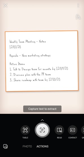 screenshot of Microsoft Lens